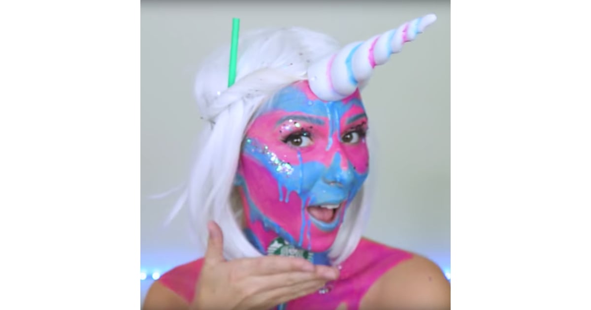 Starbucks Unicorn Frappuccino Halloween Makeup Popsugar Beauty Uk