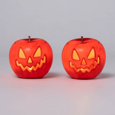 2-Pack Light-Up Apple Halloween Prop