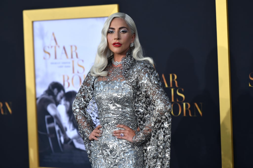 Lady Gaga S Silver Dress A Star Is Born Premiere Sept 2018 Popsugar Fashion