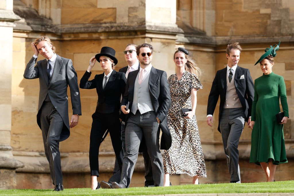 Cara Delevingne Suit at Princess Eugenie's Wedding 2018