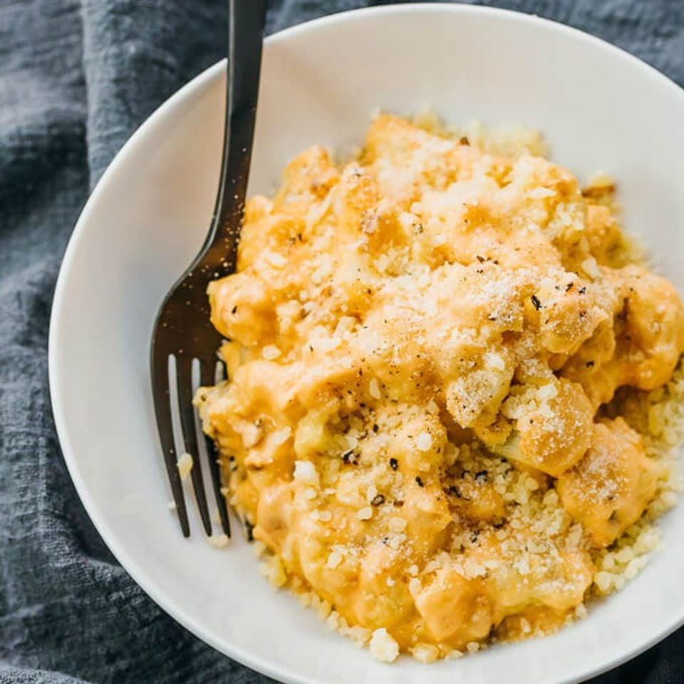 Cauliflower "Mac" and Cheese Easy LowCarb Dinner Recipes POPSUGAR