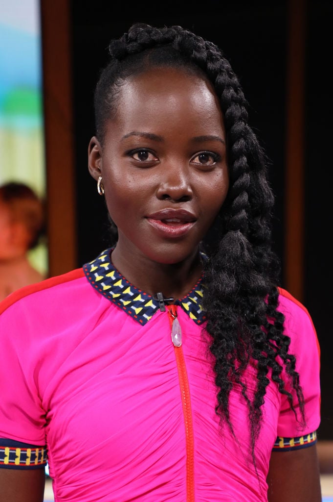 Lupita Nyong’o’s Waterfall Side Braid in 2019