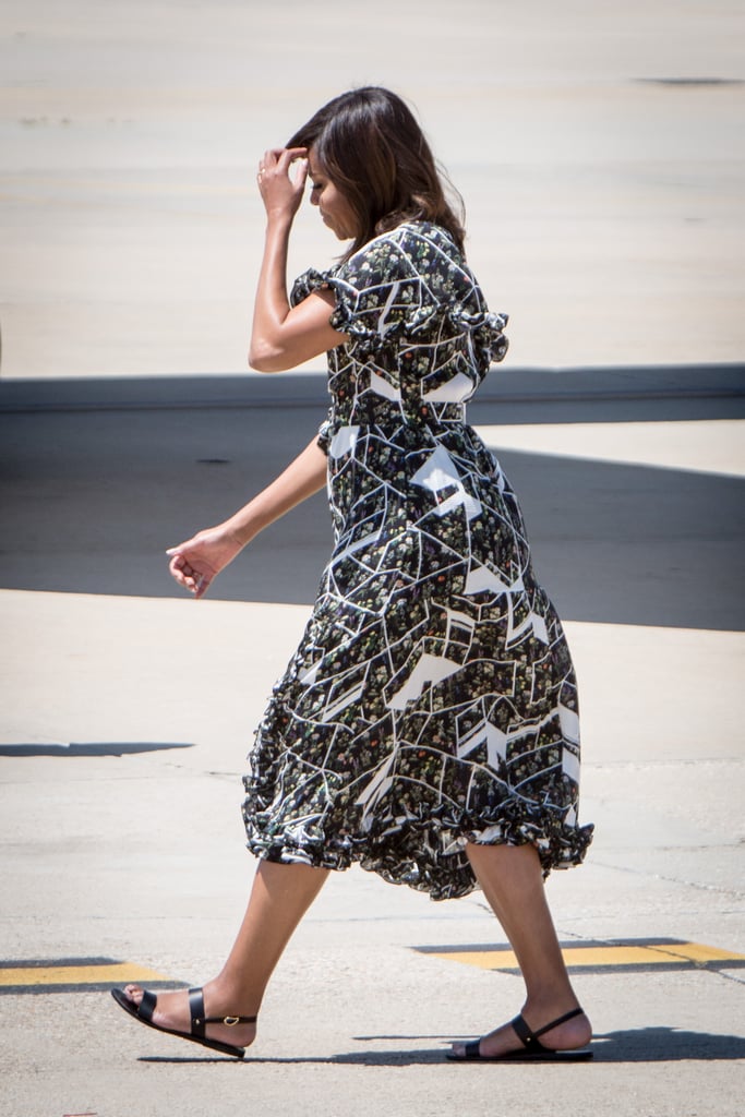 Michelle Obama's Floral Dress in Spain July 2016