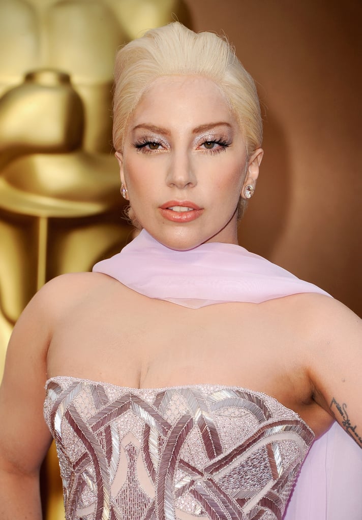 Lady Gaga at the Oscars 2014 POPSUGAR Celebrity Photo 3
