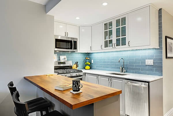 Blue Backsplash Color Tile