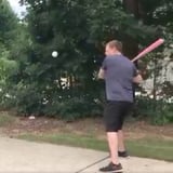 Dad's Baseball Gender Reveal Fail