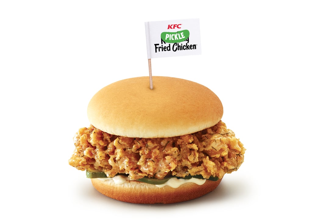 Pictured: another of KFC's fried chicken menu options (complete with pickles for flavor).