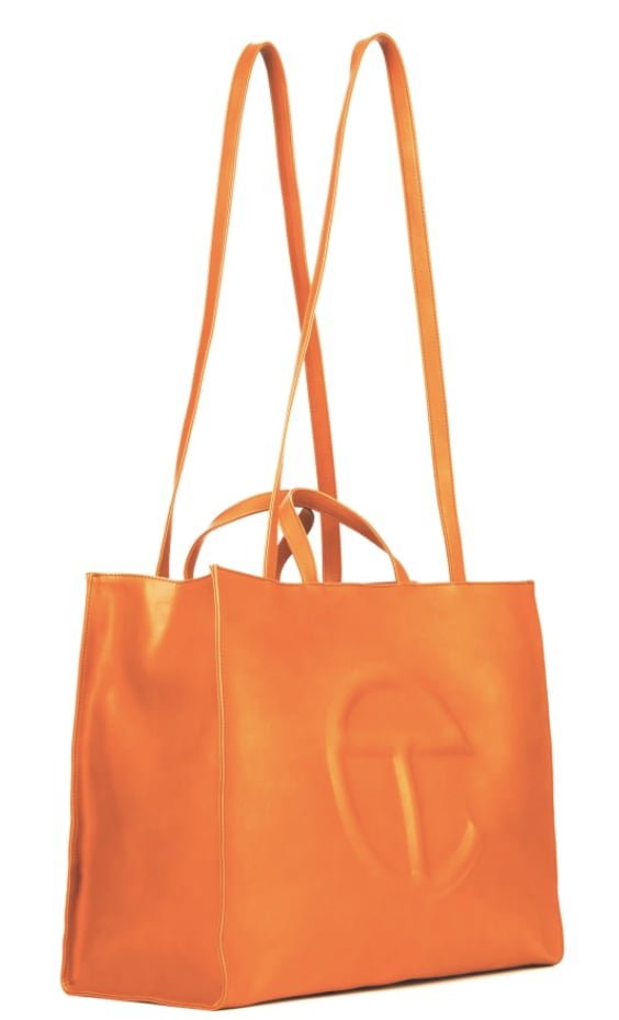 Large Orange Shopping Bag
