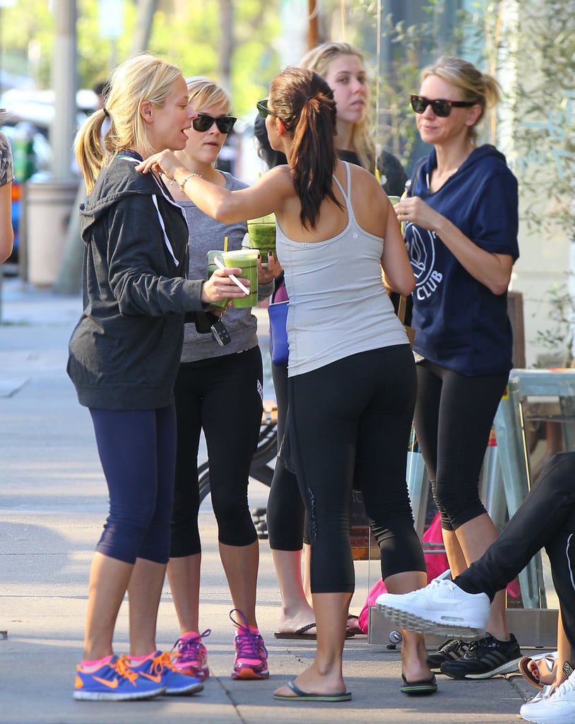 Reese Witherspoon and Naomi Watts at Yoga