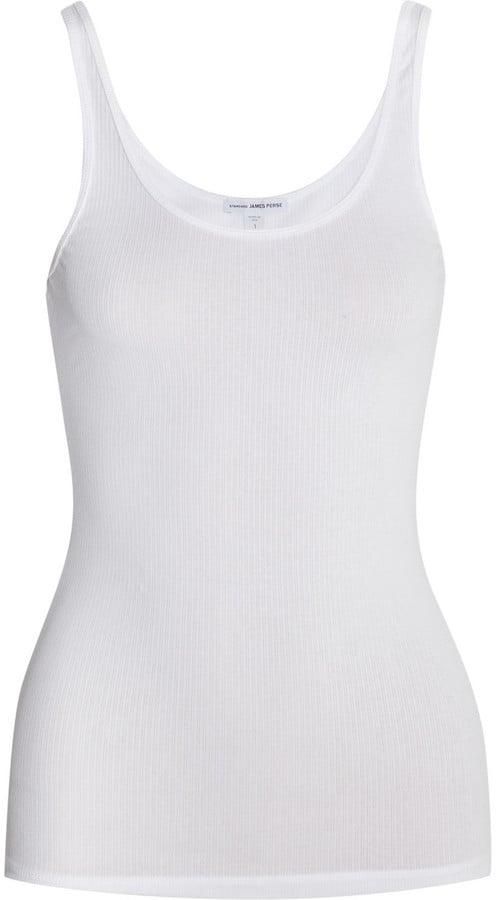 James Perse The Daily Ribbed Stretch-Cotton Tank ($45)
