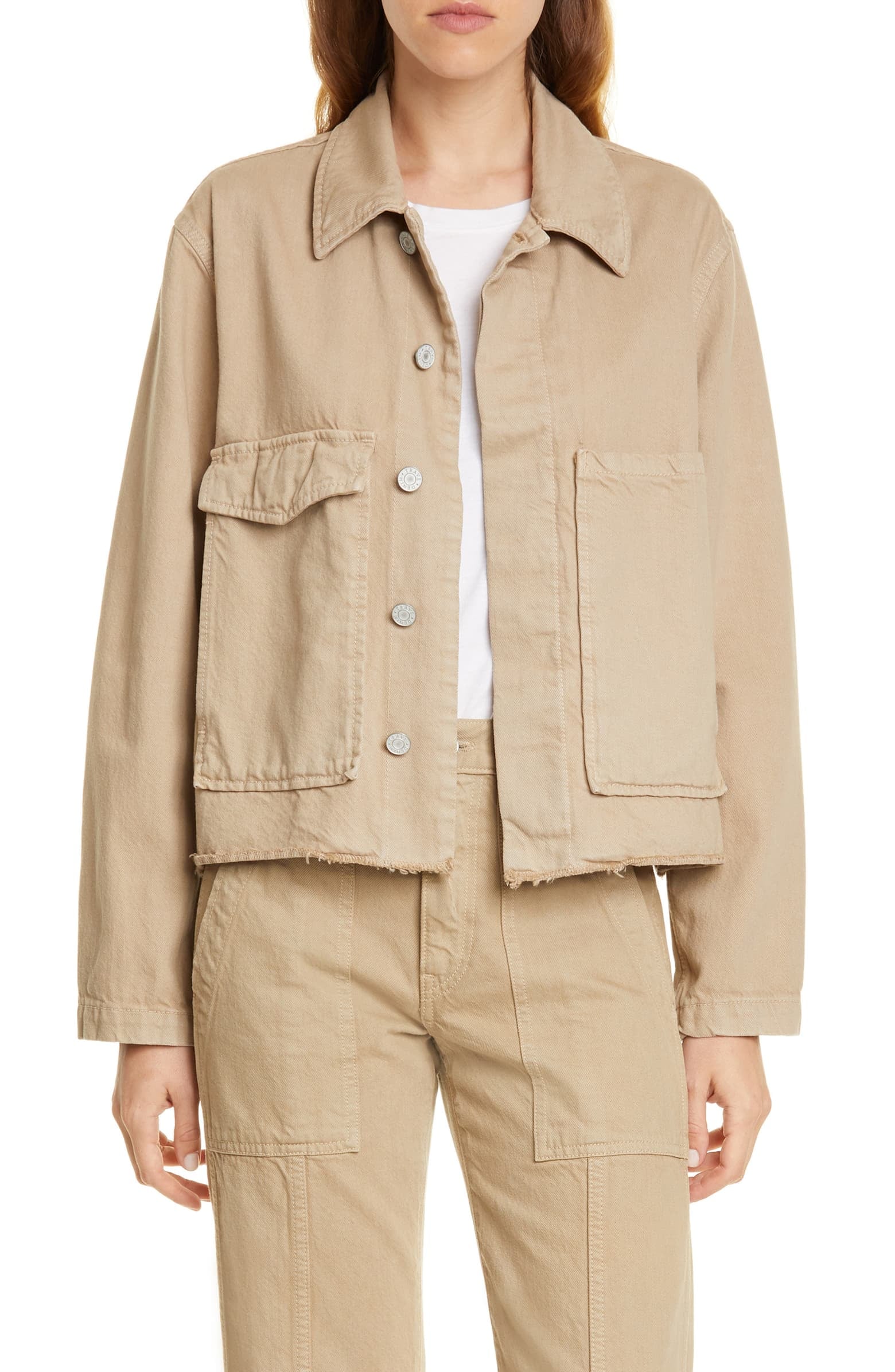 Trave denim jacket top