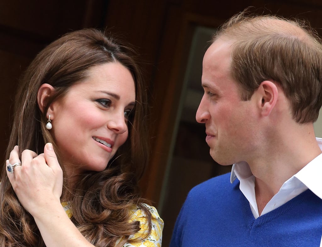 Just after giving birth to Charlotte in May 2015, Kate shared this loving look with Will.