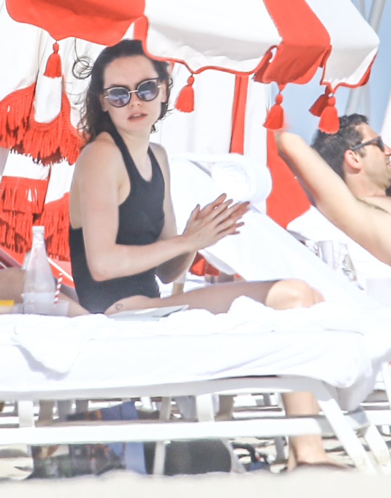 Daisy Ridley at the Beach in Miami January 2016