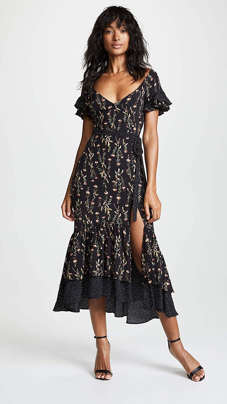 Likely Melanie Floral Printed Wrap Maxi Dress