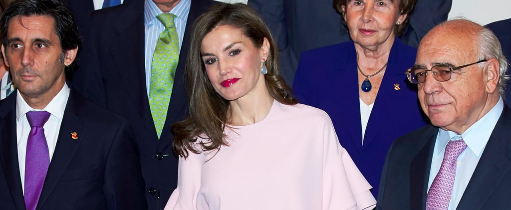 Queen Letizia's Zara Pink Outfit July 2017