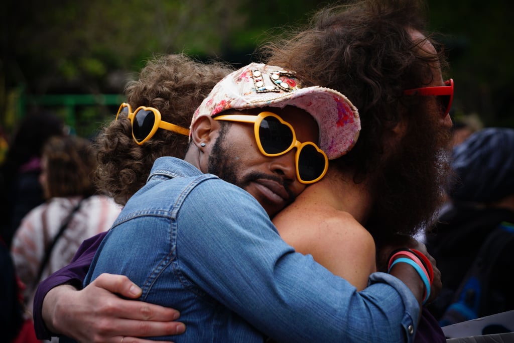 Don't underestimate the power of a big surprise hug.