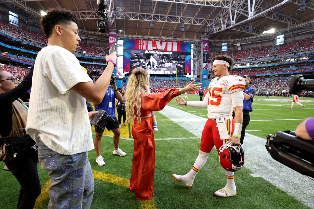 Patrick Mahomes's Wife Brittany and Daughter at Super Bowl