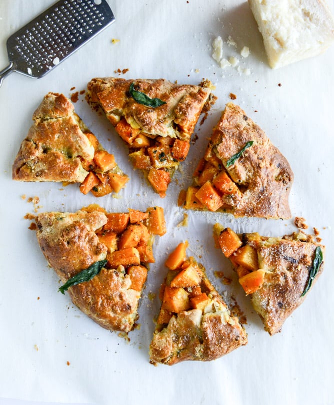 Parmesan, Sage, and Butternut Squash Galette