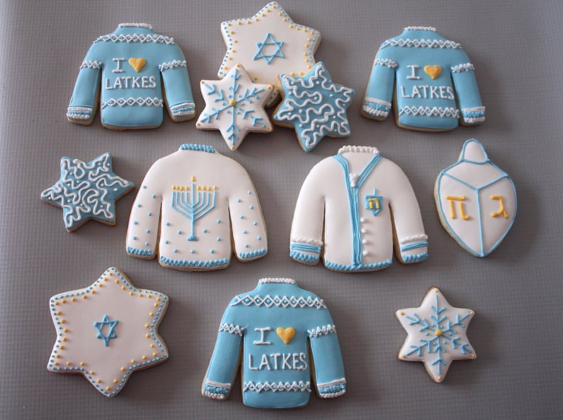 Ugly Sweater Hanukkah Cookies