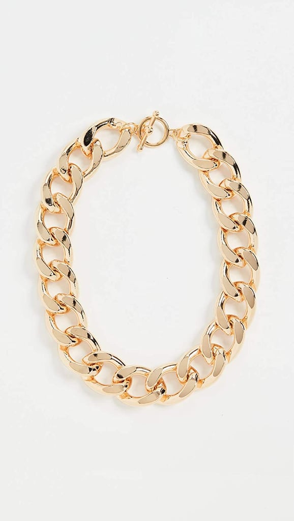 Kenneth Jay Lane Gold Large Links Chain Necklace