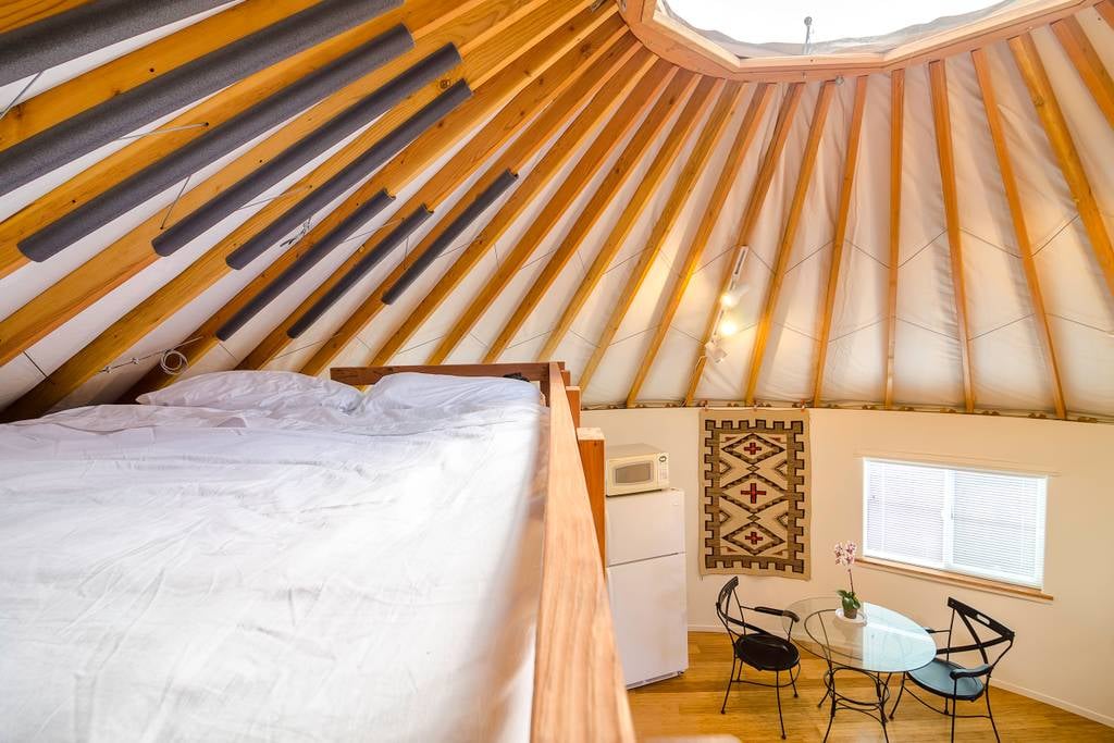 Malibu Farm Yurt on Airbnb