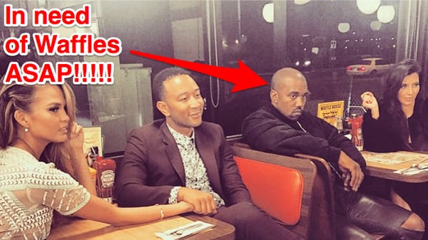 Kim Kardashian And Chrissy Teigen At Waffle House Pictures Popsugar Celebrity