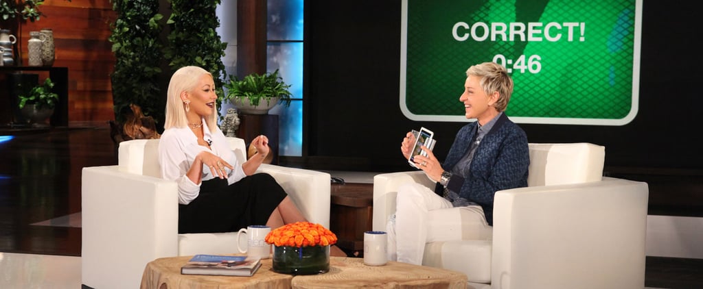 Christina Aguilera Celebrity Impressions on The Ellen Show