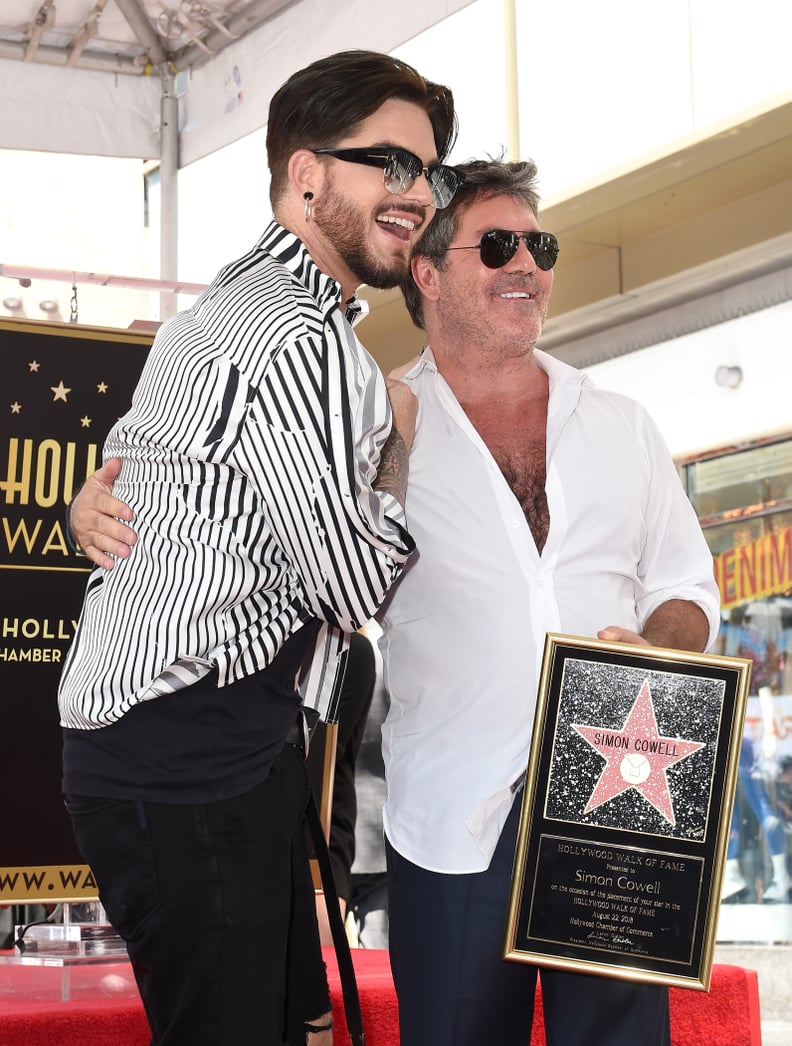 Adam Lambert and Simon Cowell