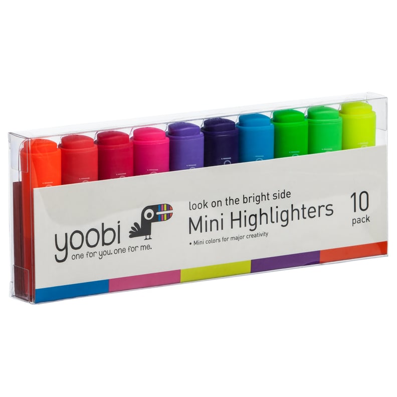 Yoobi 10-Pack Mini Highlighters