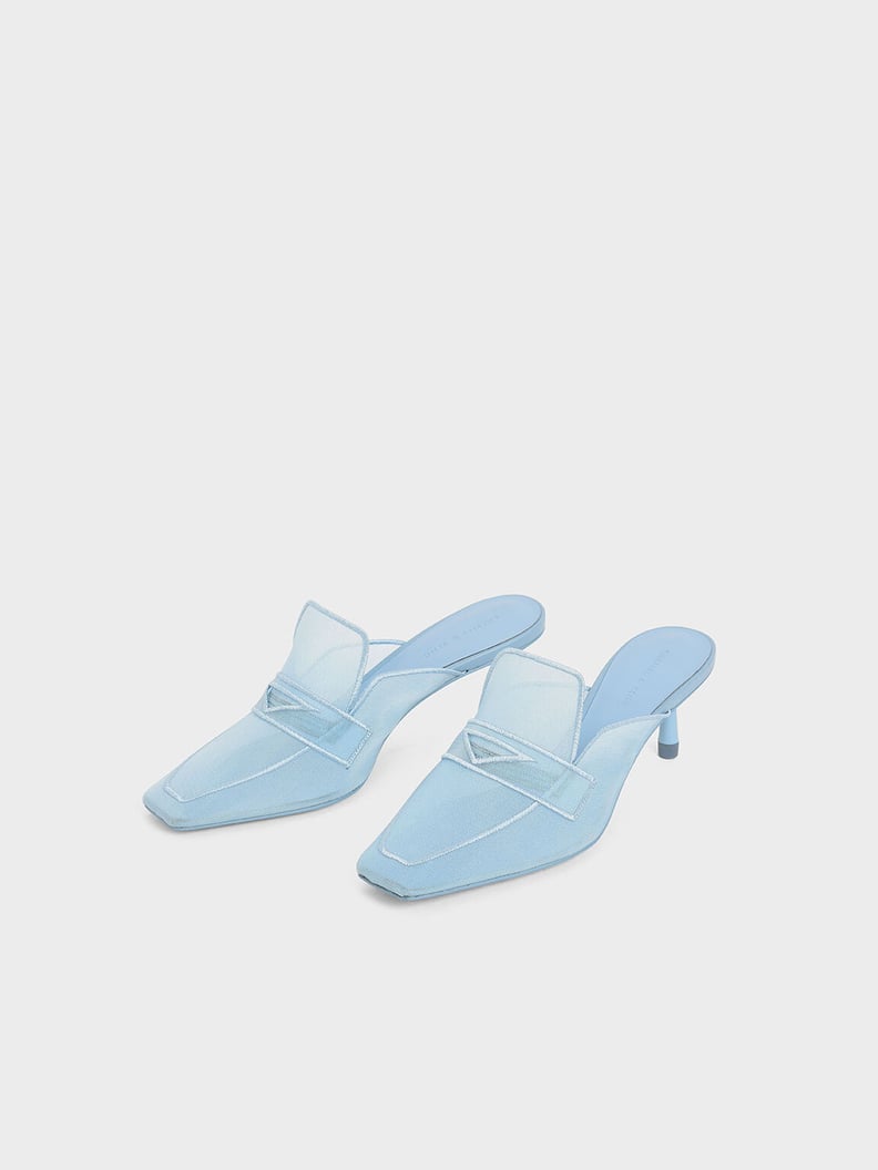 Charles & Keith Mesh Loafer Mules