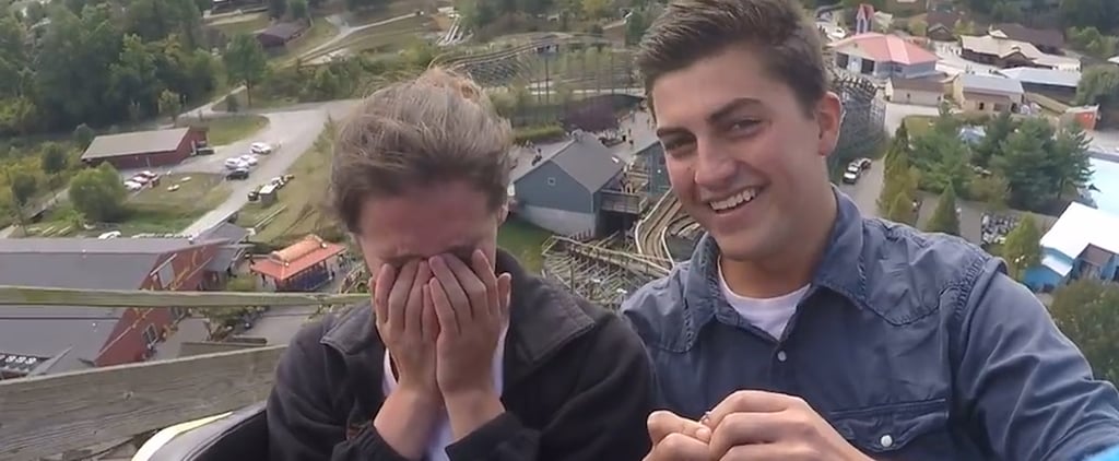 Man Proposes to Girlfriend on Roller Coaster