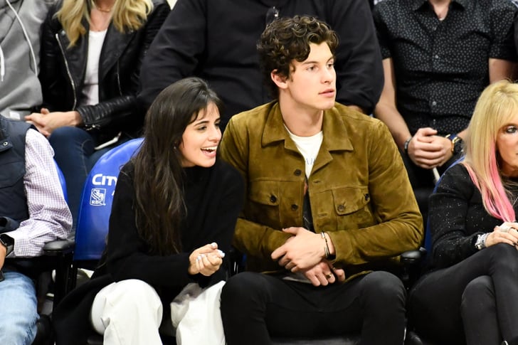 Camila Cabello and Shawn Mendes Kissing at LA Clippers Game | POPSUGAR