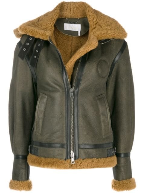Chloé Shearling Aviator Coat