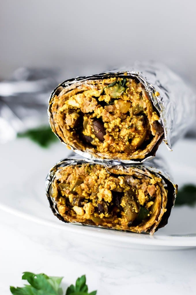 Freezer Vegan Breakfast Burritos