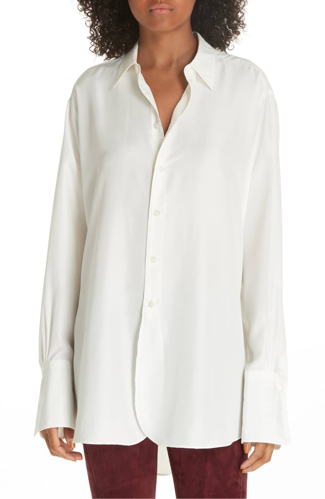 Polo Ralph Lauren High/Low Silk Shirt