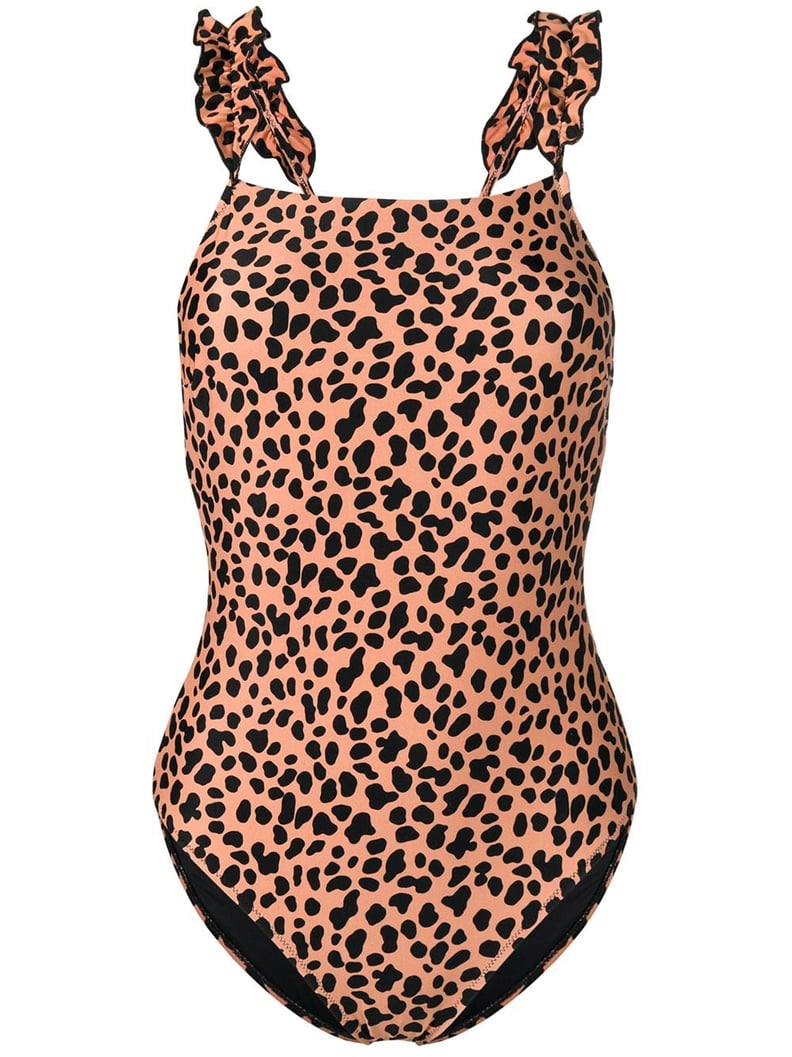 Rixo London Cherry Leopard Swimsuit