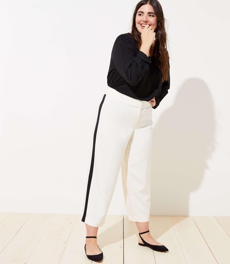 Loft Straight Leg Pants in Side Stripe