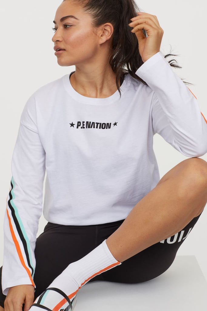 H&M x P.E. Nation Long-Sleeved Cotton Top