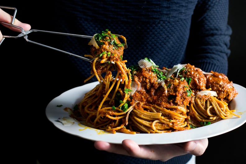 Pepperoni Meatballs Spaghetti