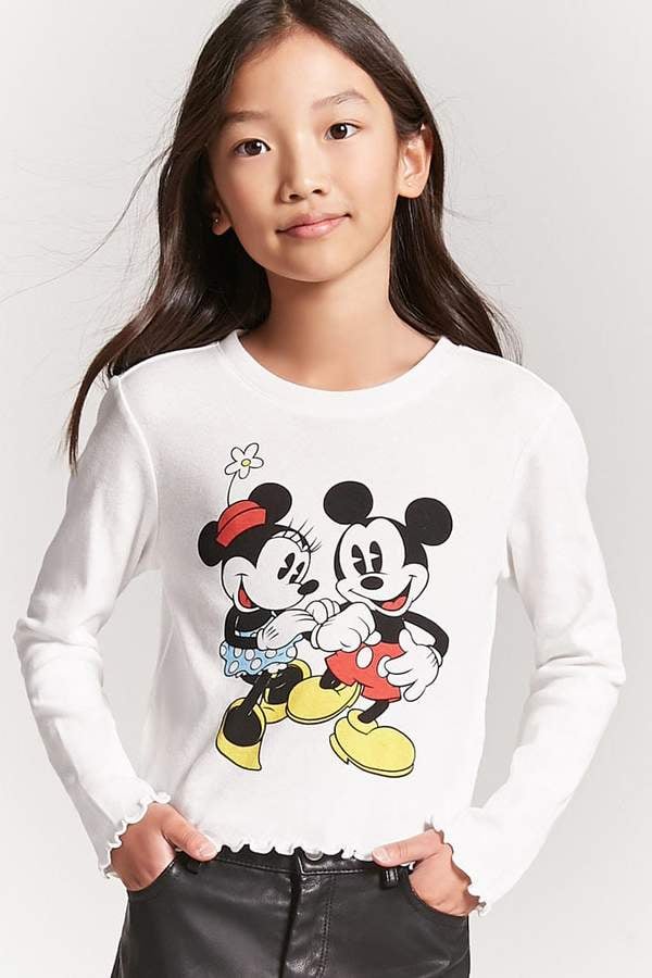 Forever 21 Minnie & Mickey Mouse Top