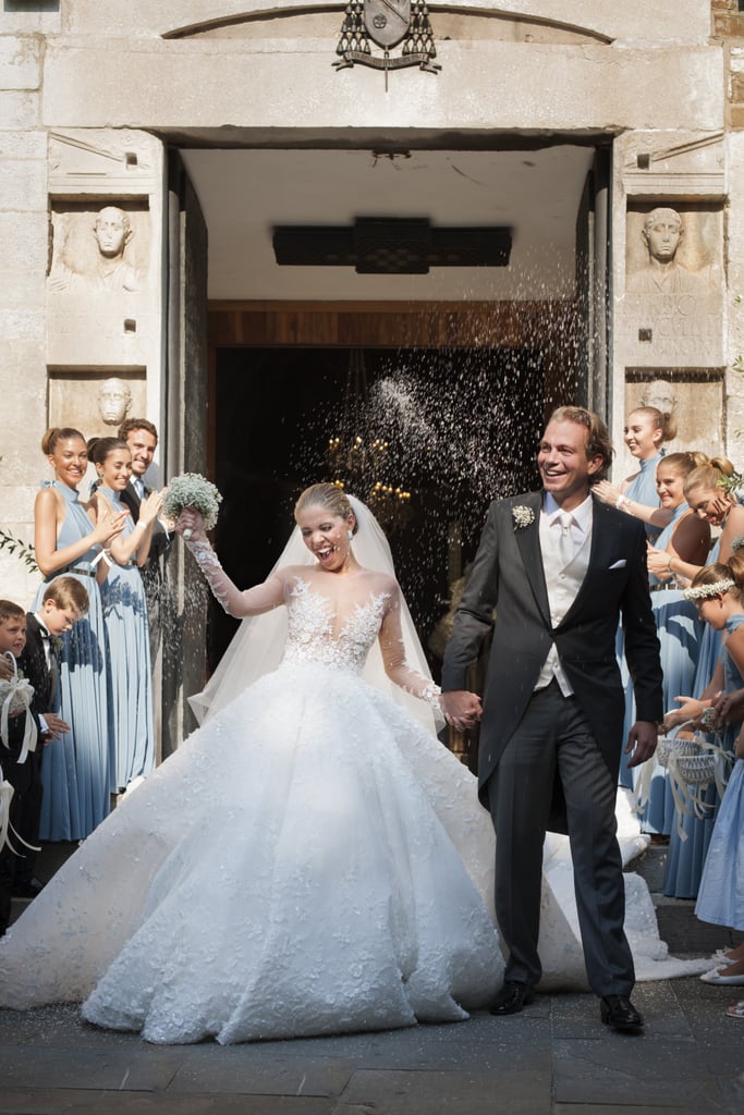 swarovski michael cinco wedding gown