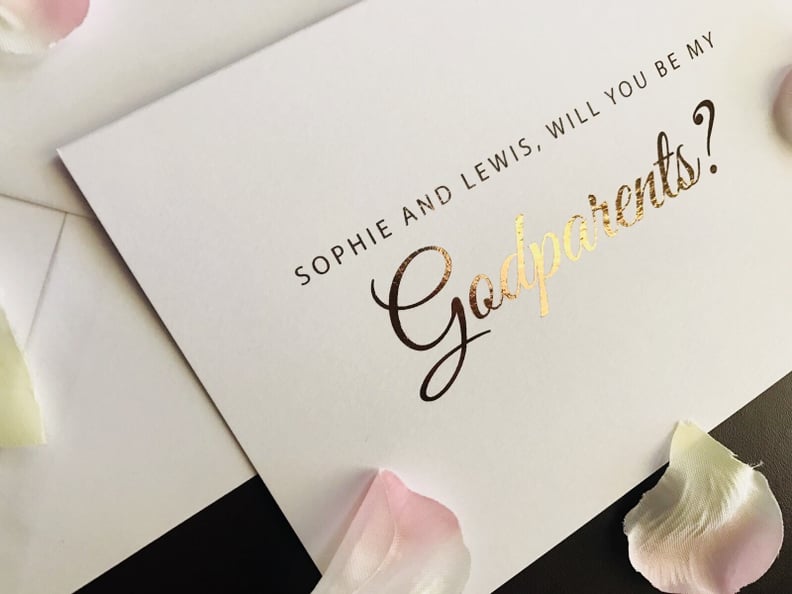 Foil Godparents Card