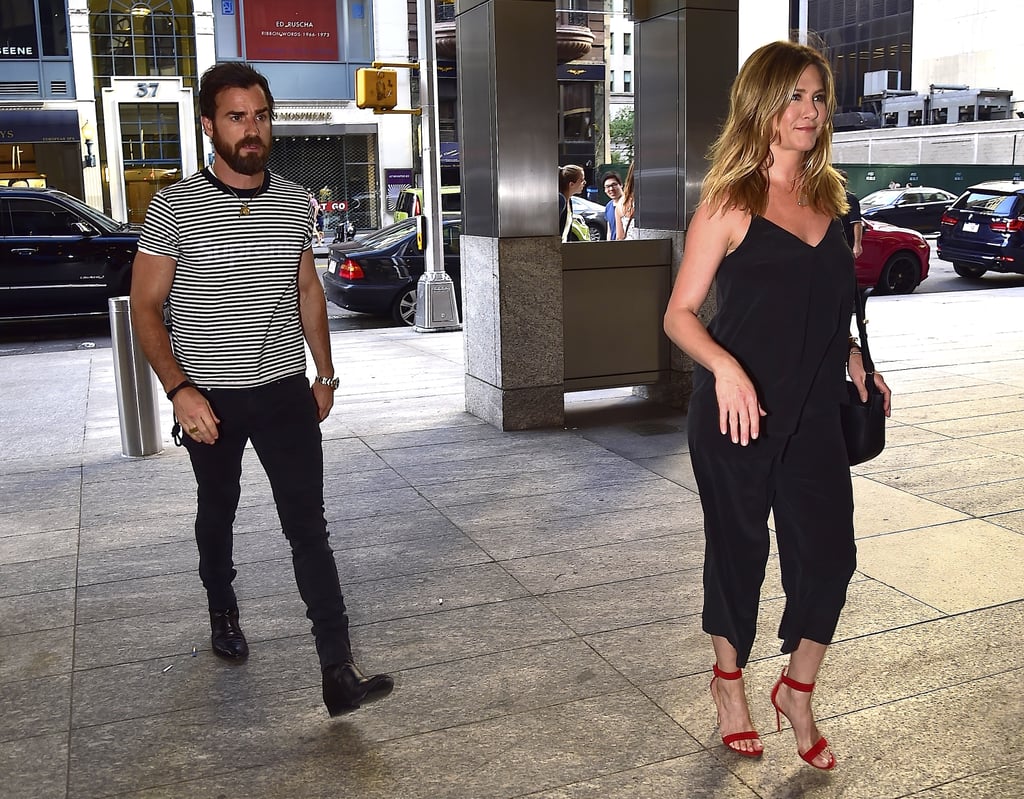 Justin Theroux and Jennifer Aniston in NYC June 2016