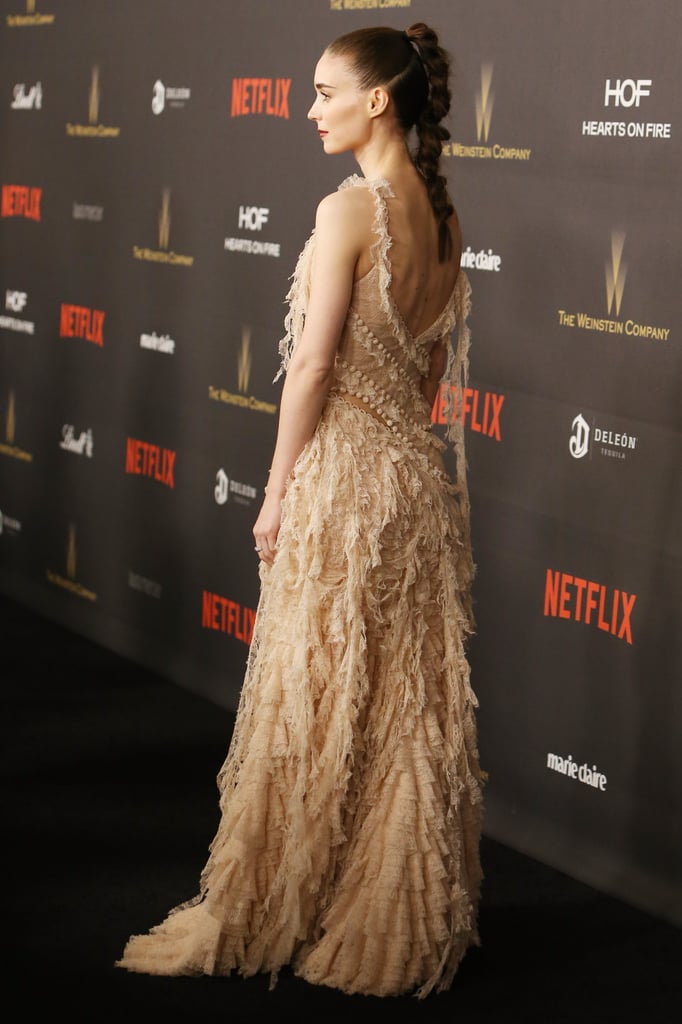 Rooney Mara's gown gave dramatic 360-degree views.