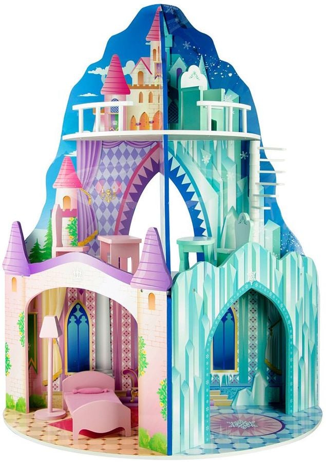 Kids Ice Mansion and Dream Castle Dual Theme Dollhouse