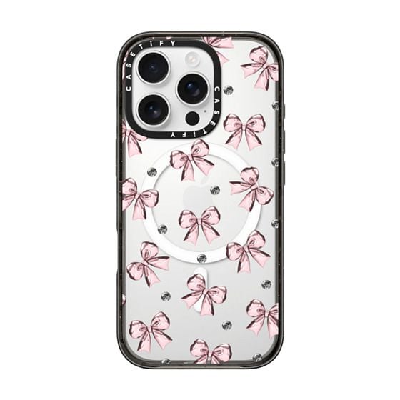 Casetify Metallic Pink Ribbon Compact Case