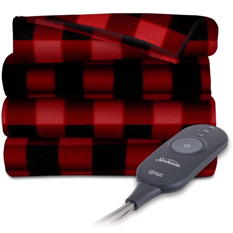 Sunbeam Electric Heated Fleece Throw Blanket