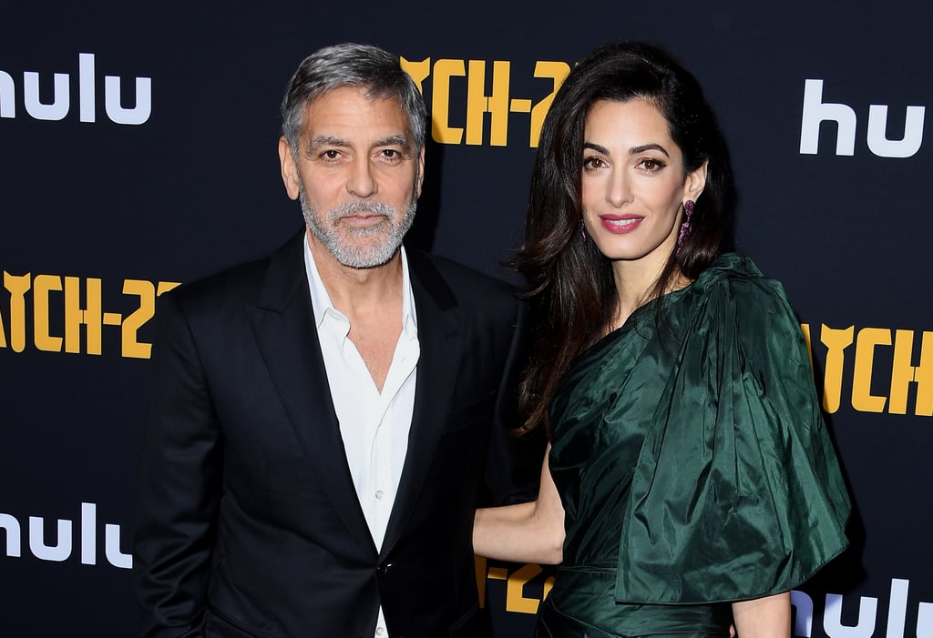 George and Amal Clooney are packing birthday celebrations and date night into one evening out! The power duo made an appearance at the premiere of Hulu's Catch-22 adaptation in Hollywood on Tuesday, the day after George turned 58. They were joined by celebrities like George's pal Matt Damon, Kyle Chandler, Kristin Davis, Don Cheadle, and more from the show's cast.
We last saw George and Amal make a public appearance in Scotland at a charity gala back in March. They rarely make red carpet appearances separately anymore, since their gorgeous wedding in 2014. They share two children together, 2-year-old twins Ella and Alexander, and George believes they're turning into pranksters. Sounds like they take after him in that way! Keep reading to see more photos from his and Amal's glam outing, aka date night for Mom and Dad. 

    Related:

            
            
                                    
                            

            How George Clooney&apos;s Thoughts on Marriage and Fatherhood Changed Once He Met Amal