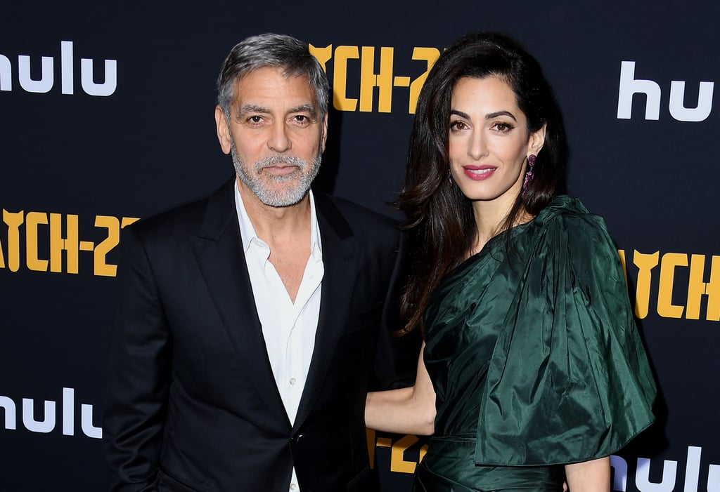 George and Amal Clooney At Catch-22 Premiere