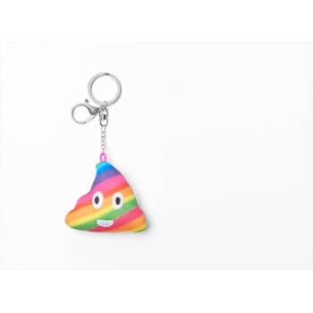 Rainbow poop on sale emoji keychain